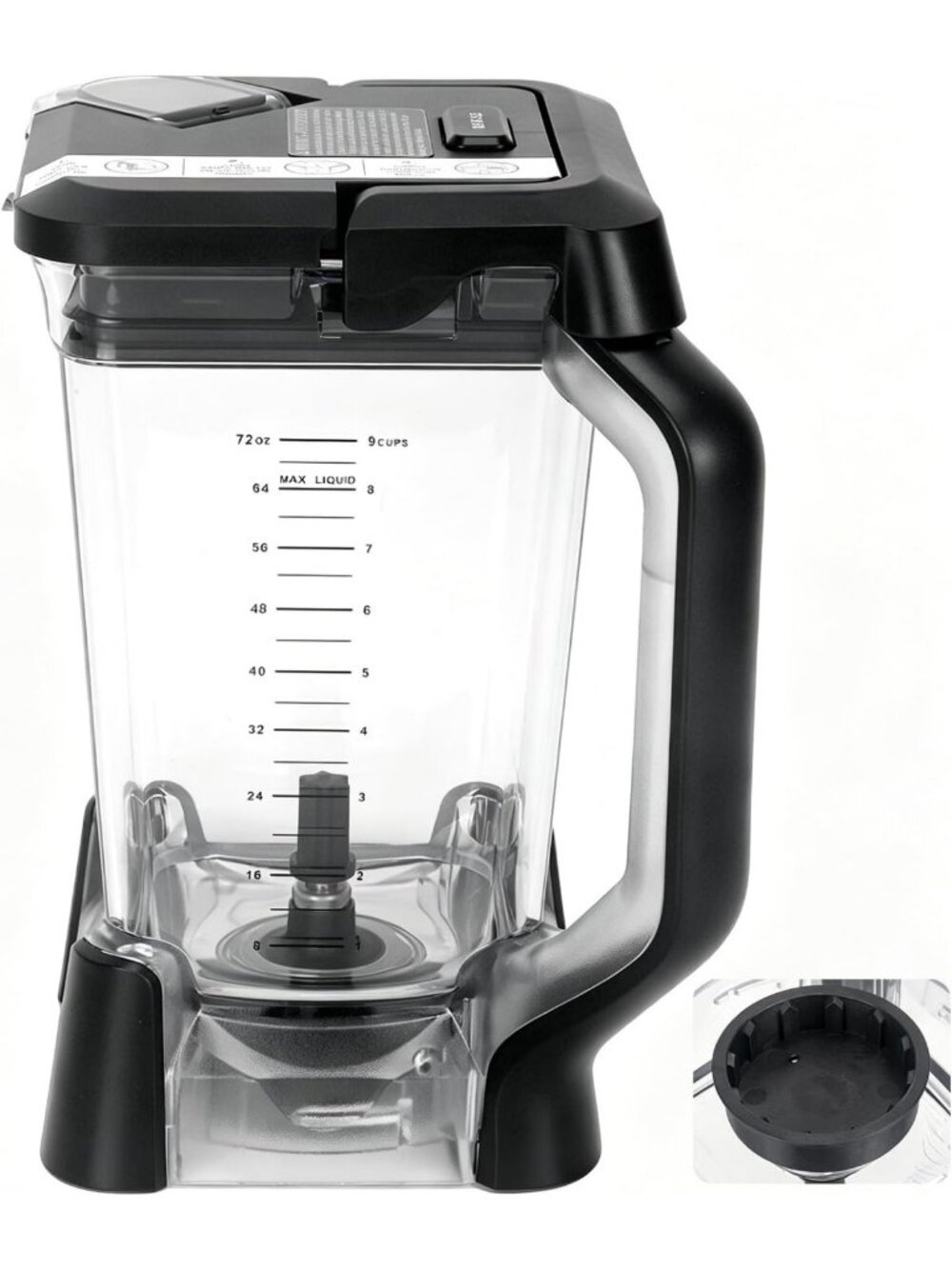 72oz XL Replacement Pitcher for Ninja BN750 Blender - Durable, BPA-Free, Easy